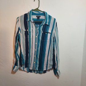 Lucky Brand Striped Button Down Shirt